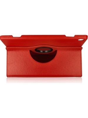 AyrStore Buğz Lenovo M10 X505F Kılıf 360 Tablet Deri Kılıf - Kırmızı