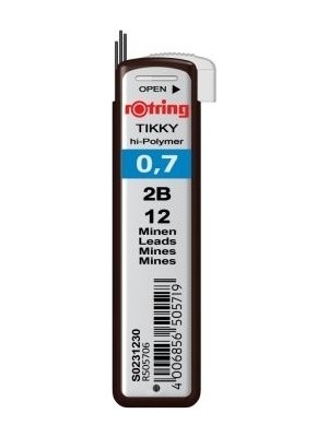 Rotring S0231230 Min Hi-Polymer 2B 0.7 Mm Versatil Kalem Ucu (10 Tüp)