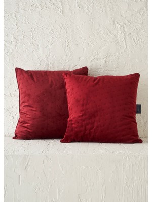 Bella Maison Rita 2'li Dekoratif Kırlent Seti Bordo (43X43 Cm)