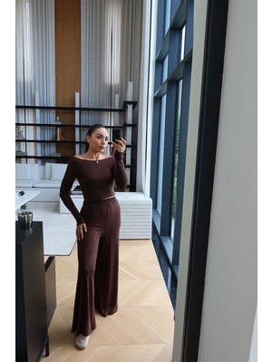 Özge Özgenç Modal Bluz Eşofman Alt Takım