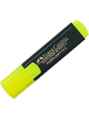  faber-castell fosforlu kalem (ışaret kalermi) sarı 15 48 07 (10 lu paket)