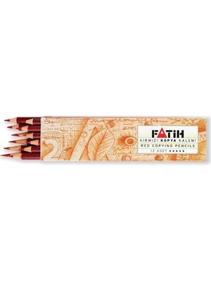 Fatih Kopya Kalemi Kırmızı 12 Li Fa25020Clkı (1 Paket 12 Adet)
