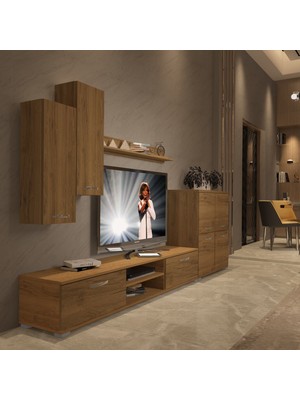 Decoraktiv Eko 6 Mdf DVD Tv Ünitesi Tv Sehpası - Naturel Pera