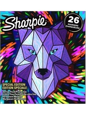 Sharpie Fine Permanent Markör Kalem 26 Lı Karışık Kutu - Kurt 2158030