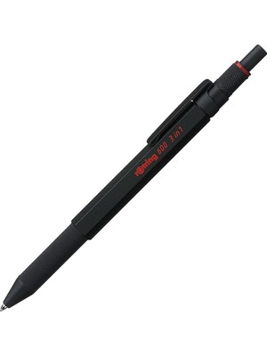Rotring 600 Multipen Üç Fonksiyonlu Kalem Siyah 2164108