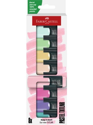 Faber-Castell Fosforlu Kalem Mini Textliner Pastel 8 Renk