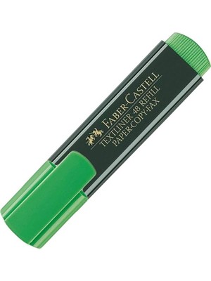  faber-castell fosforlu kalem yeşil 15 48 63 (10 lu paket)