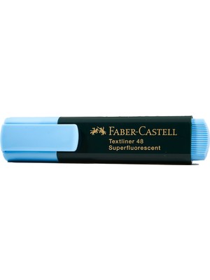  faber-castell fosforlu kalem mavi 15 48 51 (10 lu paket)