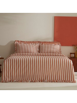 Karaca Home Ripple Çift Kişilik Nevresim Takımı Turuncu