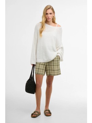 Barbour Orla Şort SG14 Sage Green Tartan