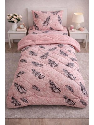 Arma Concept Tek Kişilik Desenli Pufidik Wellsoft Uyku seti & Yorgan + 2 Adet Yastık kılıfı + Lastikli Çarşaf