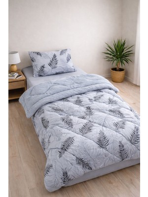 Arma Concept Tek Kişilik Desenli Pufidik Wellsoft Uyku seti & Yorgan + 2 Adet Yastık kılıfı + Lastikli Çarşaf