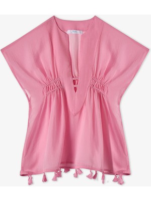 Penti Pembe Kız Çocuk Pink Basic Kaftan