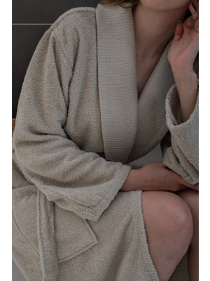 Isessia Vena %100 Pamuk Bornoz | Erkek Kadın Bornozu | Yumuşak Bornoz | Çeyizlik