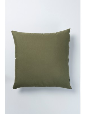 Haki Yeşil 45X45 cm Kırlent Kılıfı