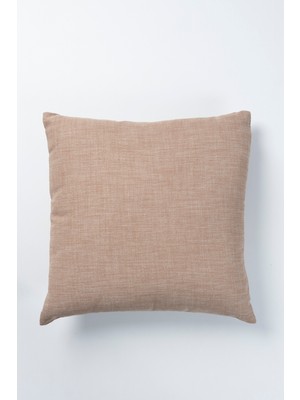Krem 45X45 cm Kırlent Kılıfı