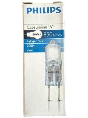 Philips Kapsül Halojen Ampul / 12V 50W Gy6.35 Duy / Phılıps