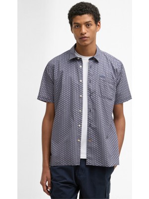 Barbour Appledore Printed Summer Fit Gömlek NY91 Navy