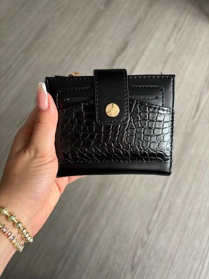 Coco Bozuk Para Bölmeli ve Kartlıklı, Fermuarlı Orta Boy Kadın Cüzdan