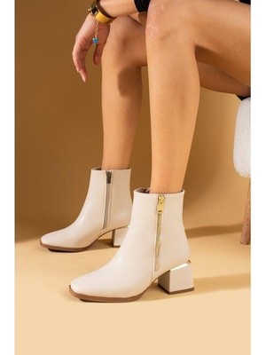 Papuçcity Snyrt 03392 Kadın 5 cm Topuklu Bot