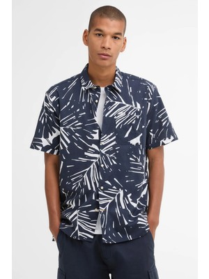 Barbour Edenwood Printed Summer Fit Gömlek NY91 Navy