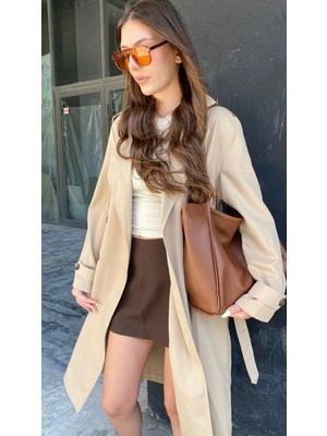 Campus Salaş Yumuşak Suni Deri Büyük Omuz Çantası-Geniş Hacimli