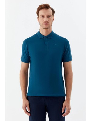 Sabri Özel Erkek Parlament Dar Kesim Slim Fit %100 Pamuk Pike Polo Yaka Tişört