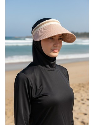 Trend Bebe Butik Kadın Tesettür Vizör Güneşlikli Şapka Kadın Tesettür Tepesi Açık Şapka