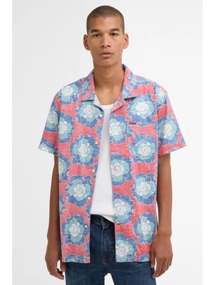 Barbour Hauxley Printed Summer Fit Gömlek RE41 Lava