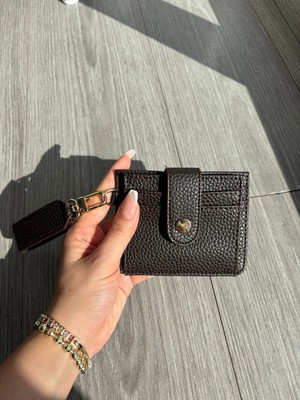 Sare Anahtarlık Detaylı Fermuarlı Kadın Mini Kartlık