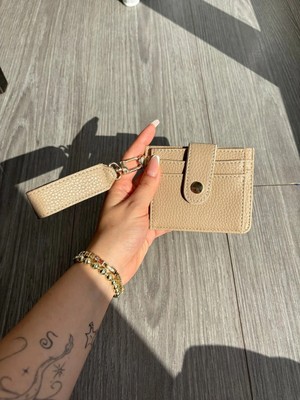 Sare Anahtarlık Detaylı Fermuarlı Kadın Mini Kartlık