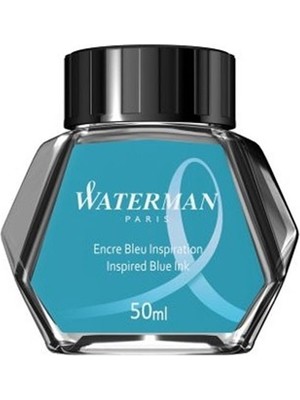 Waterman Dolma Kalem Mürekkebi Cam Şişede 50 Ml Deniz Mavi S0110810
