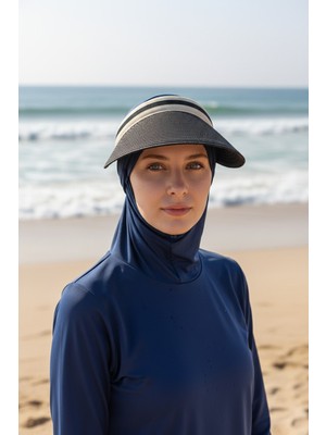 Trend Bebe Butik Kadın Tesettür Vizör Güneşlikli Şapka Kadın Tesettür Tepesi Açık Şapka