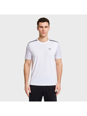 Lescon 26B-1024 Antrenman Kısa Kol Beyaz Erkek T-Shirt 26BTEA001024