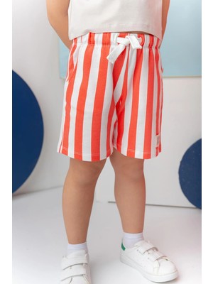 Lucky Baby Kids Unisex Çocuk Çizgili Şort