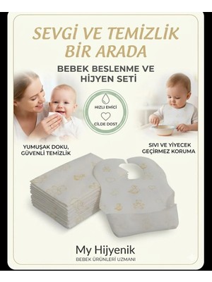 Home Tek Kullanımlık Bebek Mama Önlüğü 20 Adet