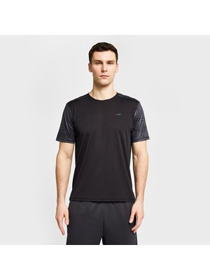 Lescon 26B-1024 Antrenman Kısa Kol Siyah Erkek T-Shirt 26BTEA001024