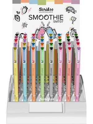Kitabevimden Scrikss Roller Kalem Smoothie Jel 40 Lı Stand