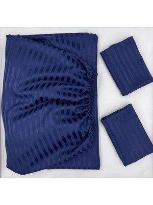 Pınarhome collection Saten Lastikli Çarşaf + Kapaklı Yastık Kılıfı (Yüksek Köşe Derinliği ) ***son Trend***