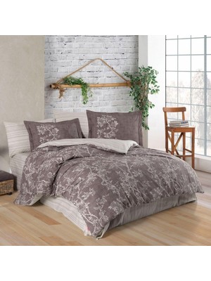 Bigelal Çift Kişilik Poplin Nev Takımı Dream Kahve
