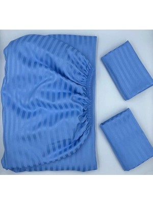 Pınarhome collection Saten Lastikli Çarşaf + Kapaklı Yastık Kılıfı (Yüksek Köşe Derinliği ) ***son Trend***