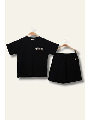 Lucky Baby Kids Erkek Çoçuk Sörf Baskılı T-Shirt Kısa Şort Takım