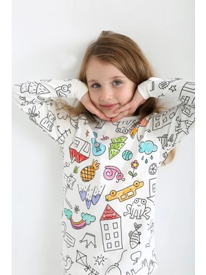 Lucky Baby Kids Boyanabilen Unisex Pijama Takımı