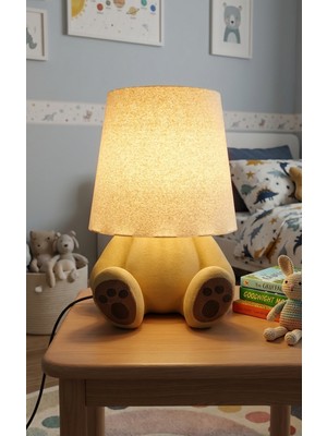 Blurix Oyuncak Ayı Tasarımlı Çocuk Odası Masa Lambası – Dekoratif Abajur | Gece Lambası