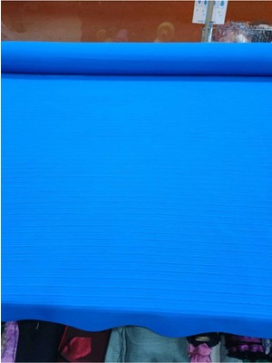 140 En Mavi Fitilli Pamuk Yumuşak Esnek Yüzey Elbise Pantolon Etek Yapımına Uygun