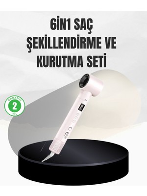 İsmiyle Al 6 Başlıklı Hızlı Kurutma ve Bukle Şekillendirme Seti