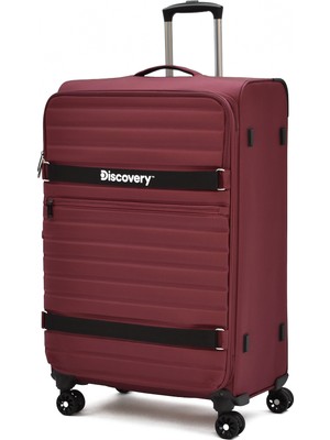 Discovery Büyük Boy Kumaş Valiz Körüklü Ultra Hafif Sessiz 8 Tekerlek Geniş Hacim DSC-720