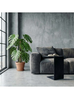 Modilab Modern Metal Yan Sehpa/minimal C Sehpa/ Salon, Koltuk Yanı Sehpası