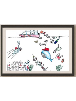 Karikatural Sung Lok Hin 35X25CM Orijinal Karikatür BOD00983