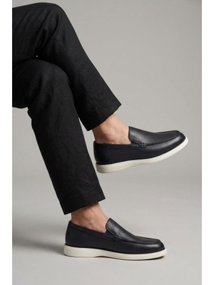 Pisagor 5570 Erkek Hakiki Deri Loafer Ayakkabı
